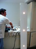 floating illuminated shelves