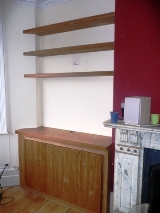 oak alcove unit